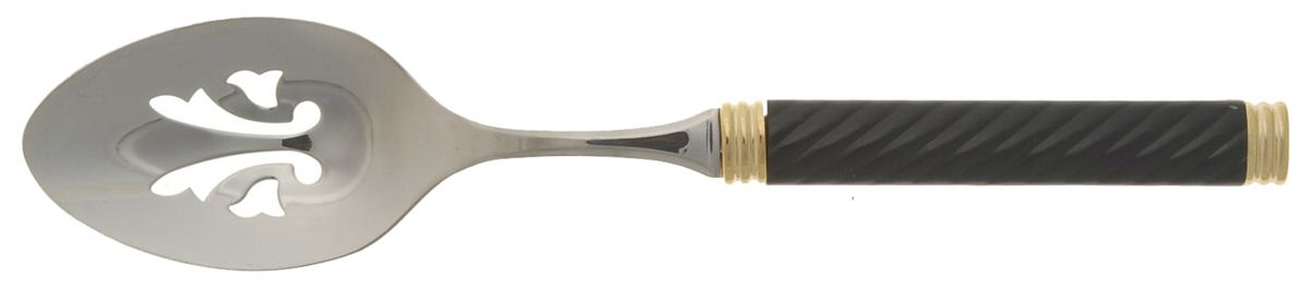 Braid-Onyx (Metallics, Gold Accent) Pierced Tablespoon (Serving Spoon) by Mikasa-1