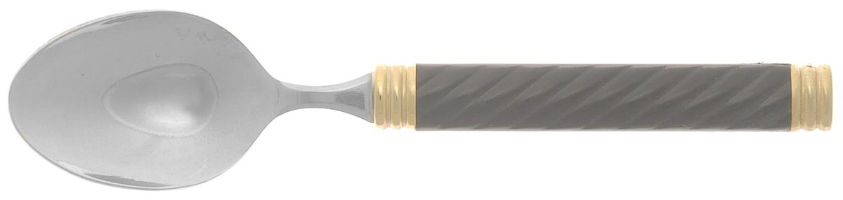 Braid-Onyx (Metallics, Gold Accent) Teaspoon by Mikasa-1