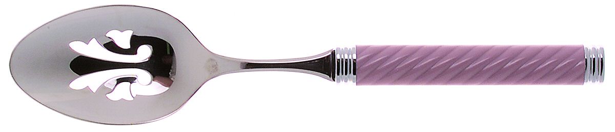Braid-Powder Pink (Stainless) Pierced Tablespoon (Serving Spoon) by Mikasa-1