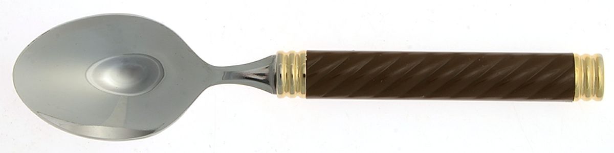 Braid-Tobacco (Mettalics, Gold Accent) Teaspoon by Mikasa-1