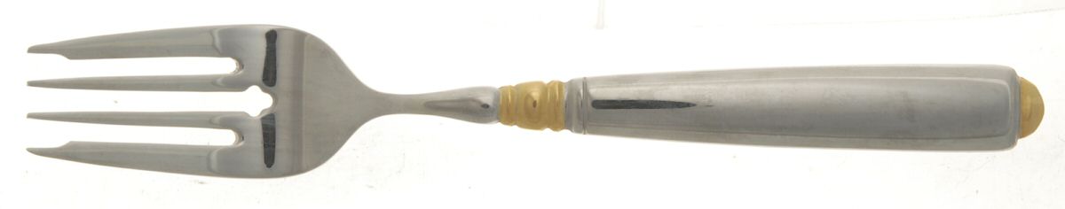 Carlisle (Stainless, Gold Accent) Individual Salad Fork by Mikasa-1
