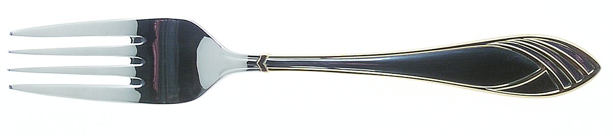 Cathedral Gold (Stainless, Gold Accent) Individual Salad Fork by Mikasa-1
