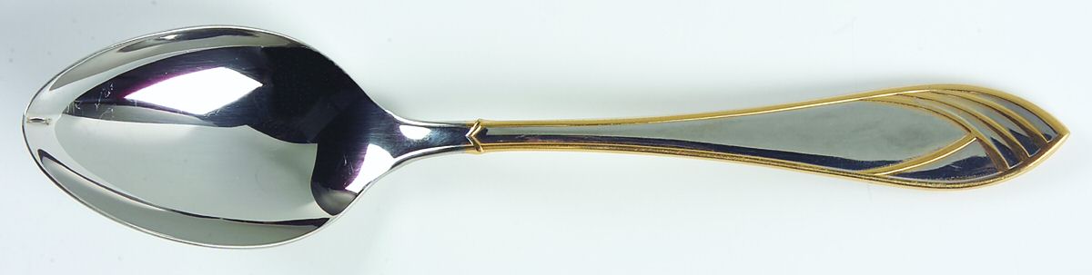Cathedral Gold (Stainless, Gold Accent) Place/Oval Soup Spoon by Mikasa-1
