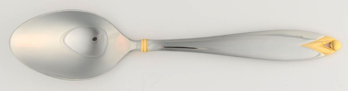 Cinema Gold (Stainless, Gold Accent) Tablespoon (Serving Spoon) by Mikasa-1