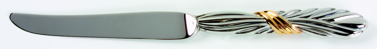 Corda D'Oro (Stainless, Gold Accent) Modern Hollow Knife by Mikasa-1