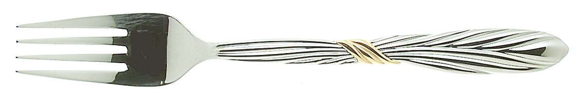 Corda D'Oro (Stainless, Gold Accent) Fork by Mikasa-1