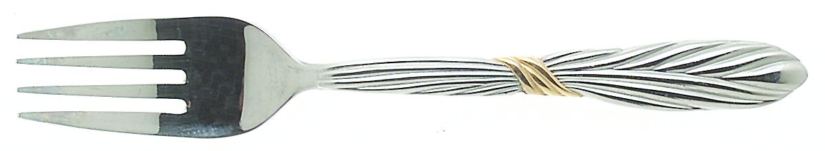 Corda D'Oro (Stainless, Gold Accent) Individual Salad Fork by Mikasa-1