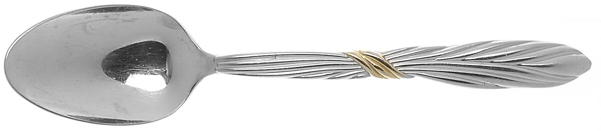 Corda D'Oro (Stainless, Gold Accent) Place/Oval Soup Spoon by Mikasa-1