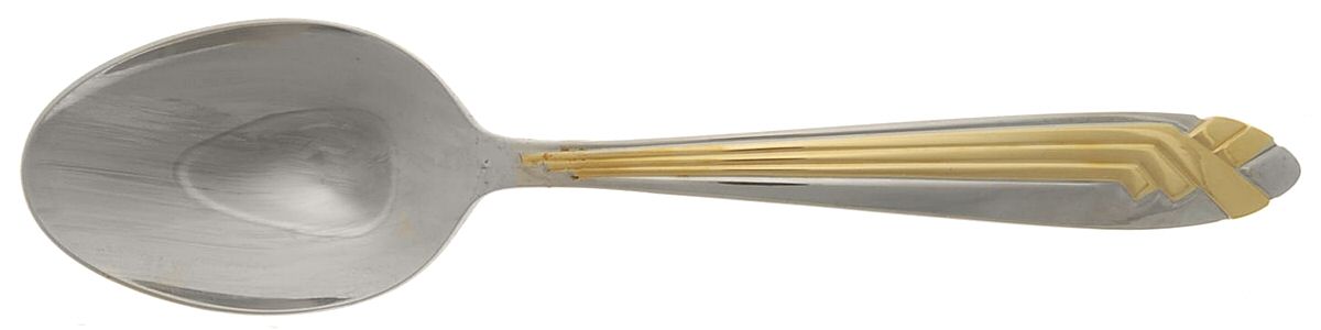 Connection Gold (Stainless) Place/Oval Soup Spoon by Mikasa-1