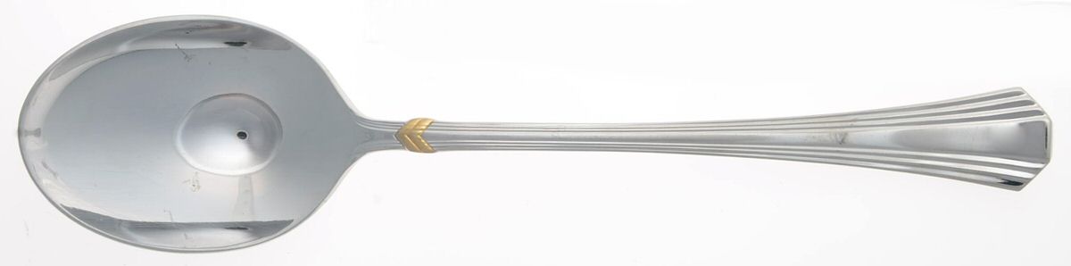 Concorde Gold (Stainless, Gold Accent) Tablespoon (Serving Spoon) by Mikasa-1