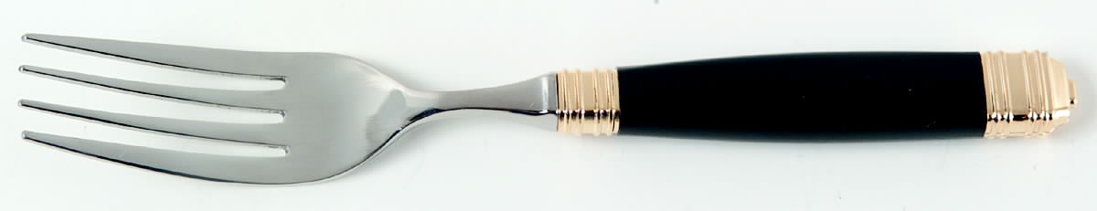 Continental-Black (Stainless-Gold Accent) Individual Salad Fork by Mikasa-1