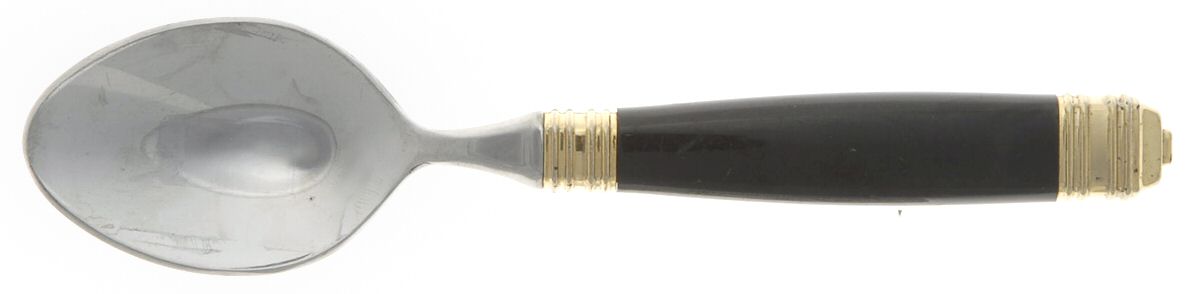 Continental-Black (Stainless-Gold Accent) Teaspoon by Mikasa-1