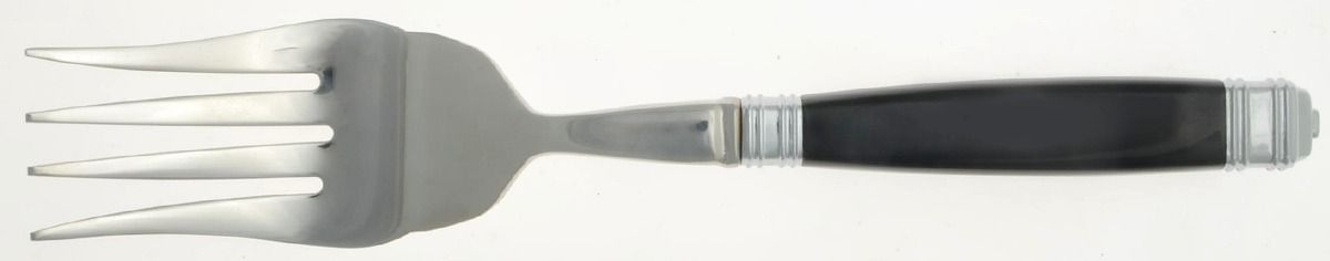 Continental-Black (Stainless, No Gold) Solid Serving Fork by Mikasa-1