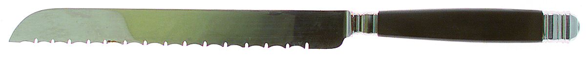 Continental-Black (Stainless, No Gold) Bread Knife with Stainless Blade by Mikasa-1
