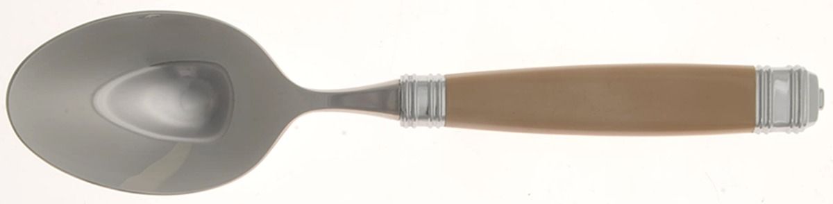 Continental-Fawn Brown(Stainless, No Gold) Place/Oval Soup Spoon by Mikasa-1