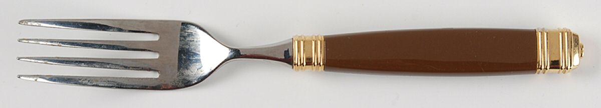 Continental-Brown (Stainless-Gold Accent) Fork by Mikasa-1