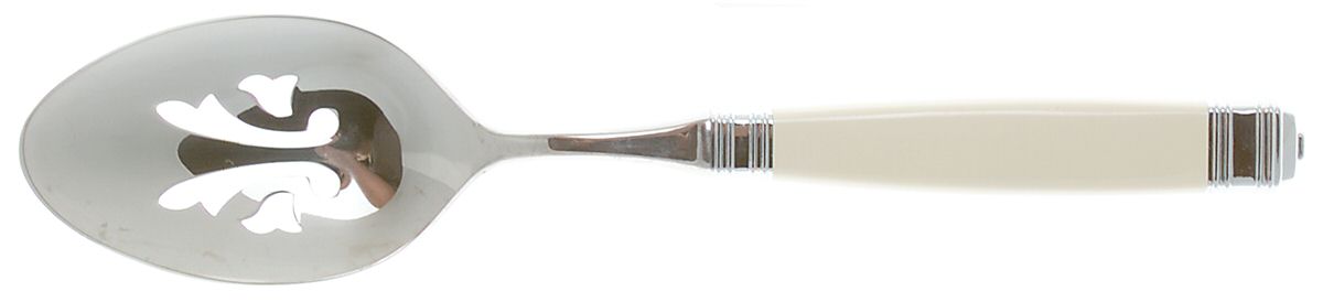 Continental-Ivory (Stainless, No Gold Accent) Pierced Tablespoon (Serving Spoon) by Mikasa-1