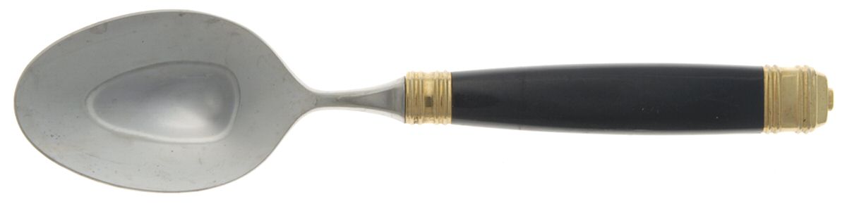 Continental-Navy (Stainless-Gold Accent) Place/Oval Soup Spoon by Mikasa-1