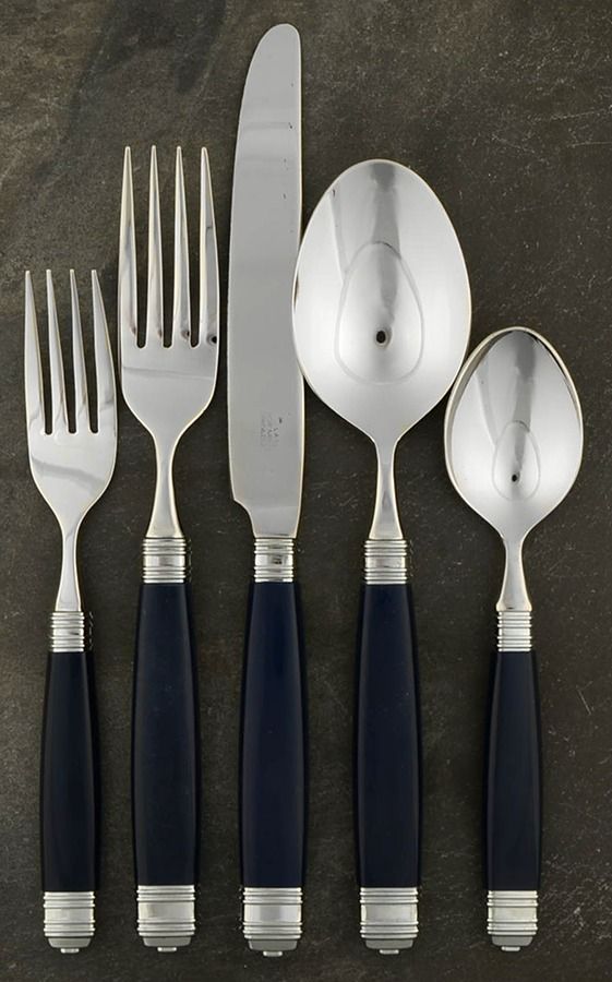 Continental-Navy (Stainless) 5 Piece Place Setting by Mikasa-1