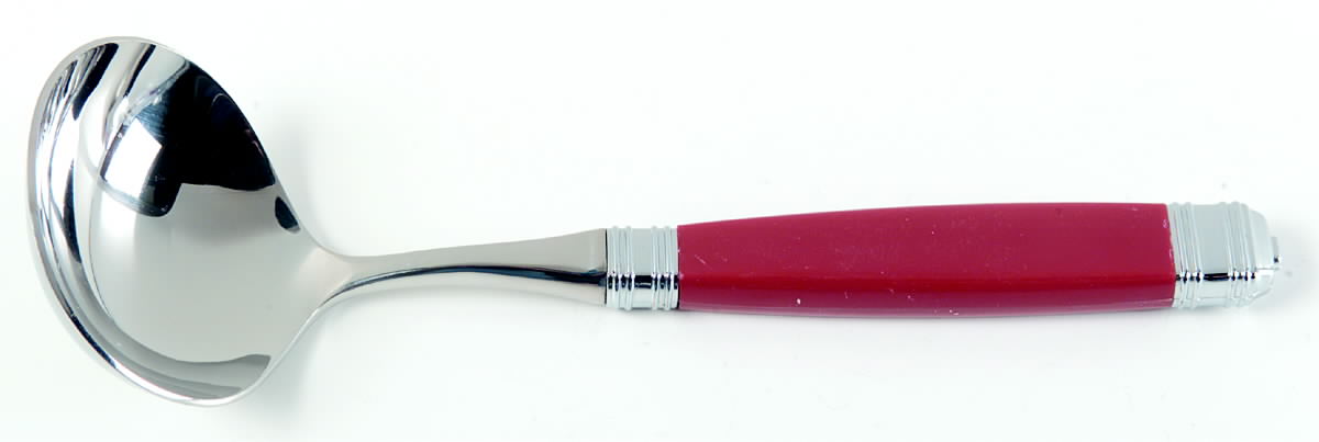 Continental-Primary Red (Stainls) Solid Gravy Ladle by Mikasa-1