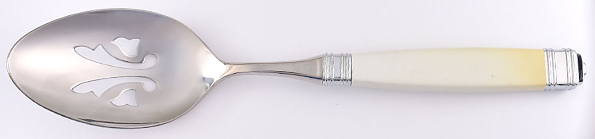 Continental-White (Stainless) Pierced Tablespoon (Serving Spoon) by Mikasa-1