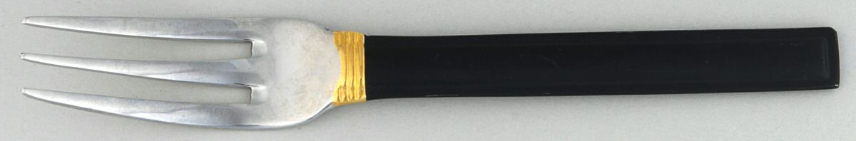 Deco Black-Gold (Stainls, Gold Accent) Individual Salad Fork by Mikasa-1