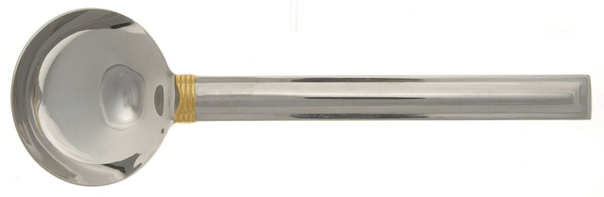 Deco (Stainless-Gold Accent, Japan) Solid Gravy Ladle by Mikasa-1