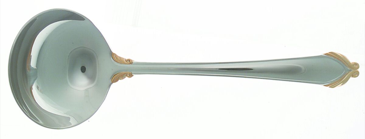 Delacroix Gold (Stainless) Solid Gravy Ladle by Mikasa-1