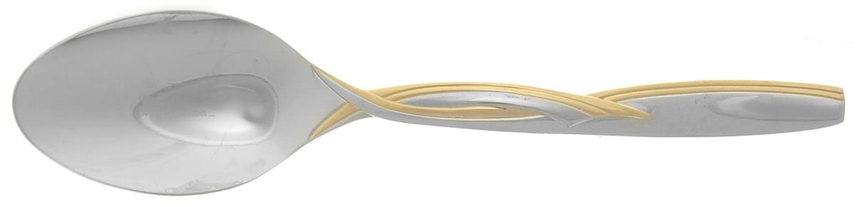 Empire Gold (Stainless, Gold Accent) Place/Oval Soup Spoon by Mikasa-1