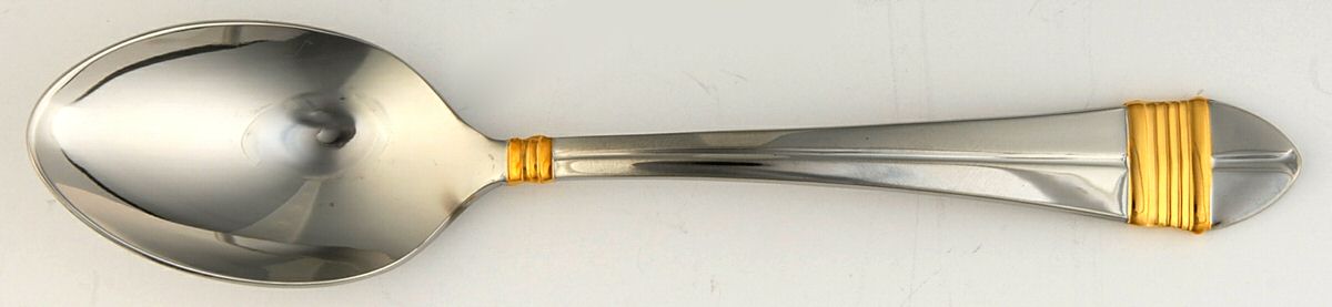 Ensign Gold (Stainless, Gold Accent) Teaspoon by Mikasa-1