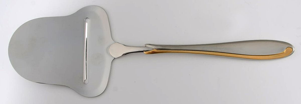 Estasi (Stainless, Gold Accent) Cheese Plane Solid Piece by Mikasa-1