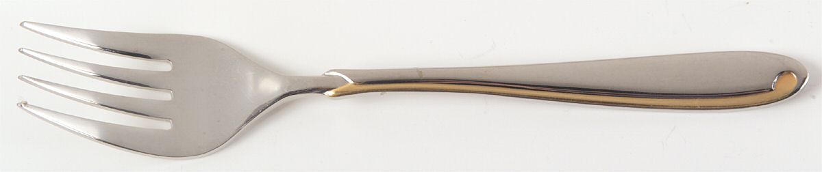 Estasi (Stainless, Gold Accent) Individual Salad Fork by Mikasa-1