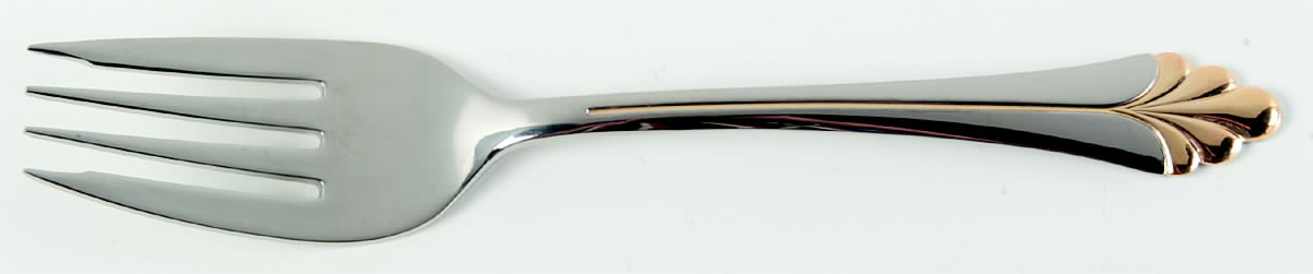Finial Medium Solid Cold Meat Serving Fork by Mikasa-1