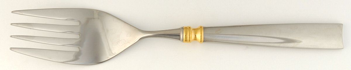 Half Moon (Stainless) Medium Solid Cold Meat Serving Fork by Mikasa-1