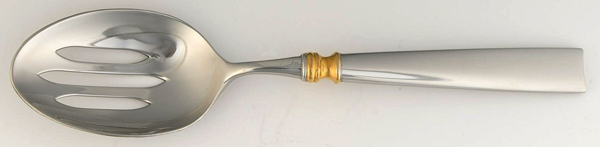 Half Moon (Stainless) Pierced Tablespoon (Serving Spoon) by Mikasa-1