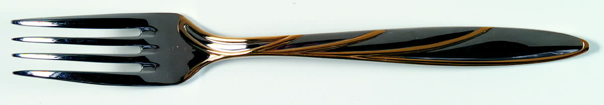 Latitudes Gold (Stainless, Gold Accent) Individual Salad Fork by Mikasa-1