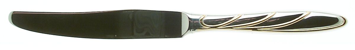 Latitudes Gold (Stainless, Gold Accent) New French Hollow Knife by Mikasa-1