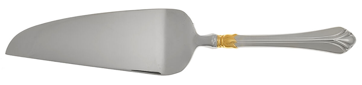 Lyons (Stainless, Gold Accent) Pie and Cake Server with Stainless Blade HC by Mikasa-1