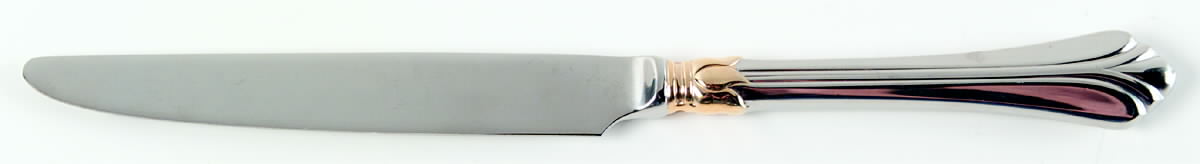 Lyons (Stainless, Gold Accent) New French Hollow Knife by Mikasa-1
