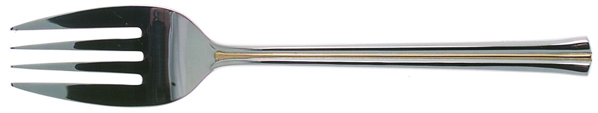 Newport Gold (Stainless, Gold Accent) Large Solid Cold Meat Serving Fork by Mikasa-1