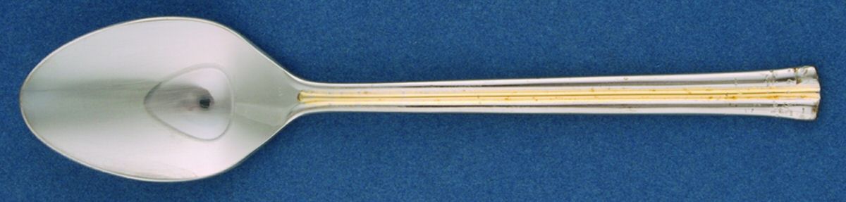Newport Gold (Stainless, Gold Accent) Teaspoon by Mikasa-1
