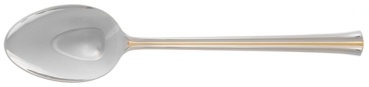 Newport Gold (Stainless, Gold Accent) Tablespoon (Serving Spoon) by Mikasa-1