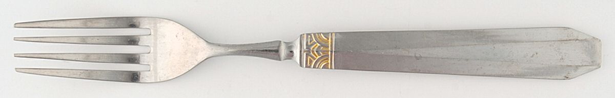Normandy (Stainless, Gold Accent) Fork by Mikasa-1