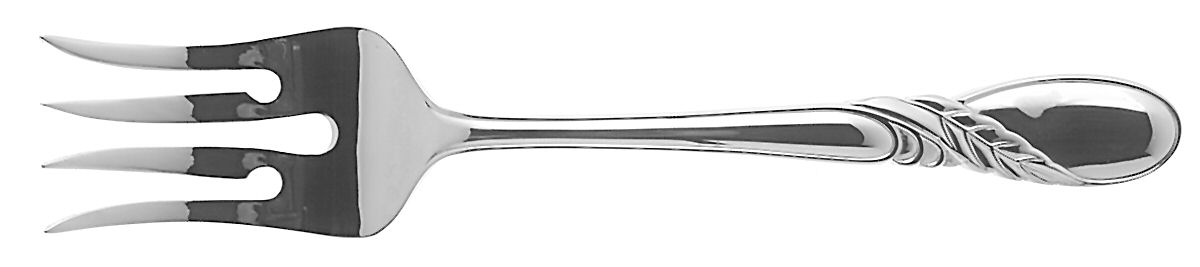 Novena (Stainless) Large Solid Cold Meat Serving Fork by Mikasa-1