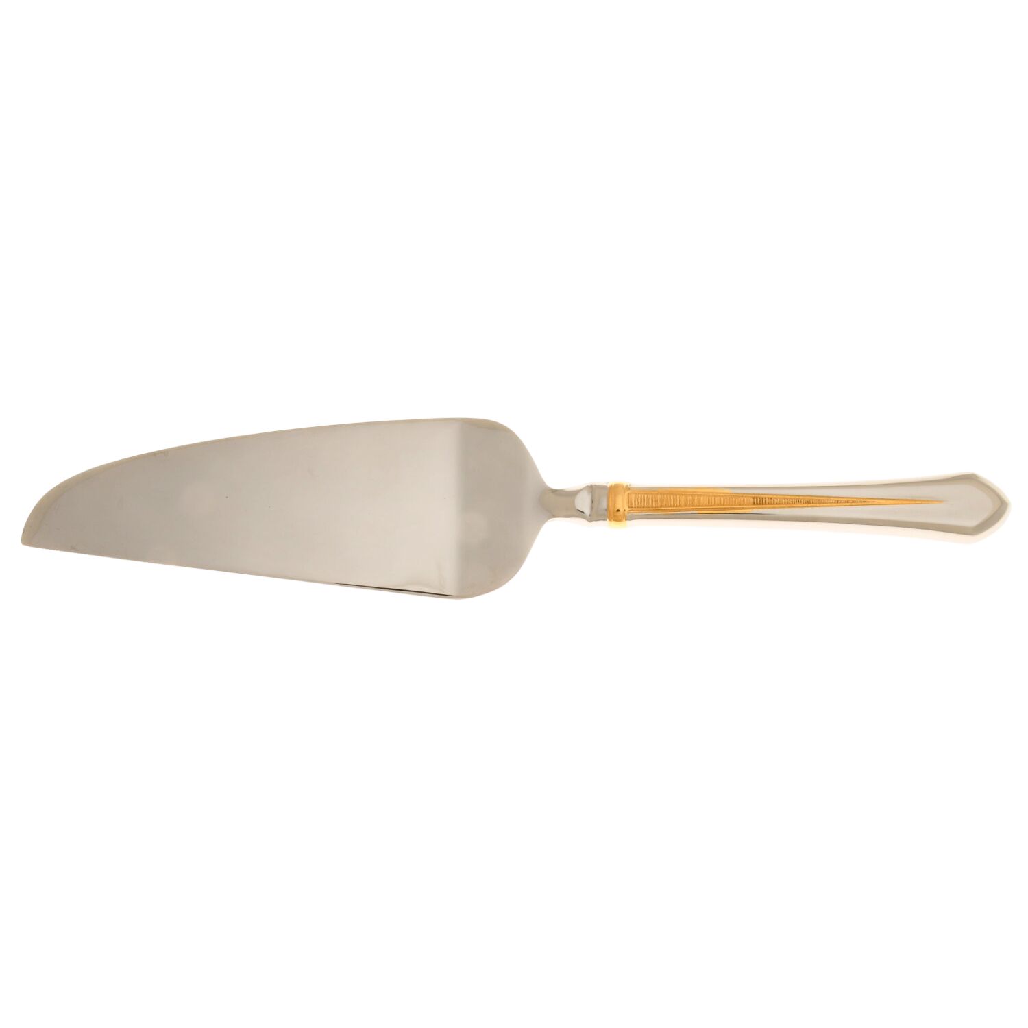 Pinnacle Gold (Stainless, Gold Accent) Pie and Cake Server with Stainless Blade HC by Mikasa-1