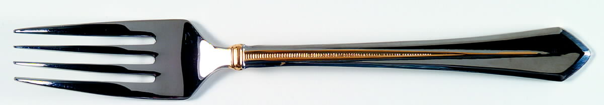 Pinnacle Gold (Stainless, Gold Accent) Individual Salad Fork by Mikasa-1