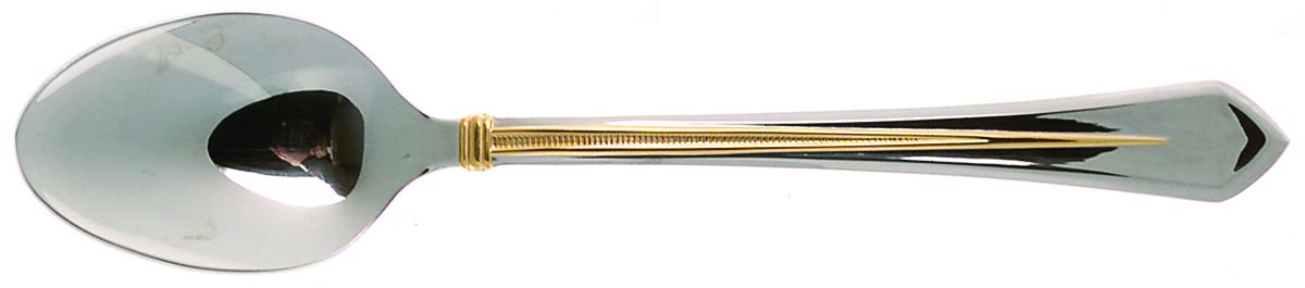 Pinnacle Gold (Stainless, Gold Accent) Teaspoon by Mikasa-1