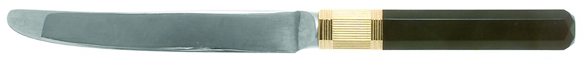 Prisma-Ebony (Stainless, Gold Accent) New French Hollow Knife by Mikasa-1
