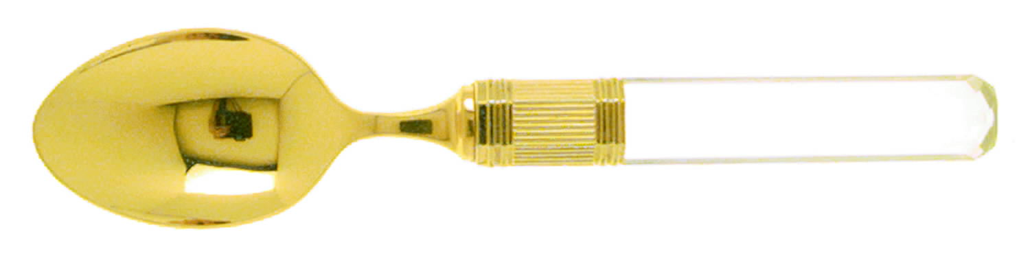 Prisma (Gold Electroplate, Clear) Teaspoon by Mikasa-1