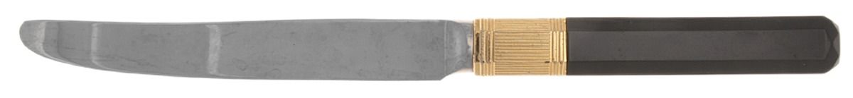 Prisma-Jade (Stainless, Gold Accent) New French Hollow Knife by Mikasa-1